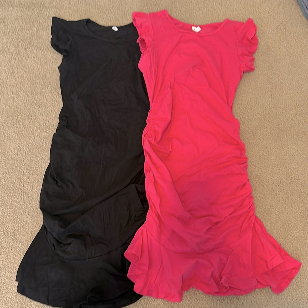 2 pack ruffled dresses